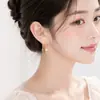 Nuevos Pendientes Grandes Exagerados Chapados en Cobre Oro Real Incrustados con Circonita Plata de Ley S925 Aguja Personalidad Temperamento Hebilla de Oreja Exagerada Accesorios para Pendientes