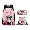 La Mochila Periférica de Animación de la Casa de Juegos de Espías Más Vendida de Amazon, Bolsa Escolar para Estudiantes, Bolso de Hombro, Estuche para Lápices, Juego de Tres Piezas