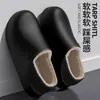 Pantuflas de algodón impermeables para mujer, nuevo modelo de invierno, punta cerrada, felpa cálida, adecuadas para uso en casa y al aire libre, pantuflas de algodón engrosadas para uso diario, venta al por mayor