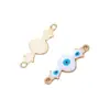 Nuevos accesorios de aleación Ojo del Diablo fabricantes al por mayor accesorios de moda para ropa accesorios de conexión de doble colgante DIY