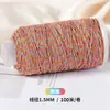 Estilo tibetano algodón frotado a mano hilo Wenzhang hilo de cuerda cuerda de mano cuerda tejida a mano material DIY para manualidades cuerda de algodón cuerda para tejer hilo