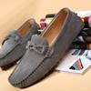Zapatos de Hombre Daifa Primavera Zapatos de Frijol Zapatos para Conducir de Caña Baja Calzado Fácil de Poner Antivelvet Cuero Planos Casuales Zapatos de Cuero sin Cordones