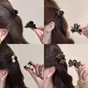Pinza para el Cabello de Calavera Alta Estilo Retro Maillard Pinza de Garra Pequeña Francesa 2026 Nuevo Pinza Lateral de Felpa Accesorios para el Cabello de Mujer