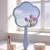 Espelho de Maquiagem de Mão em Formato de Flor com Logotipo Personalizado, Espelho de Penteado Portátil, Alta Definição, Espelho Popular para Presente Online
