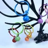 Anel de Arame de Aço Colorido 14mm Chaveiro de Sino Acessórios DIY Amuleto da Sorte Pingente Mercadoria de Celebridade Anime