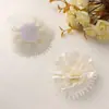 Estilo Coreano Nuevo Creativo Tela de Satén Gasa Rosa Pinza de Agarre DIY Cuerda para el Cabello Tocado Broche Cadena de Collar Accesorios de Flores