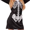 Halloween Nuevo Vestido de Esqueleto de Calavera para Mujer cosplay Sexy Vestido Corto Disfraz de Fiesta