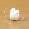 Paisaje en miniatura, linda figura de conejito en forma de corazón, adorable muñequita, accesorios de decoración DIY, adorno para salpicadero de coche o mesa