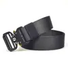 F020 Cinturón Táctico de Nylon con Cuentas para Hombre, Fanático Militar para Exteriores, Cinturón Multifuncional para Pantalones, Hebilla de Aleación, Cinturón de Lona