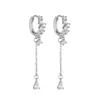 Brincos de Franja Zircônia Gota d'Água de Luxo Leve da Moda com um Estilo Minimalista de Alta Qualidade, Brincos de Design de Nicho Simples Versáteis