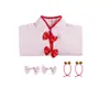 Luan Ma 1/2 Shampoo Shanpu Cheongsam cos Vestido Menina Saia Rosa Cosplay de Empregada Vestido de Performance