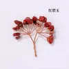 Acessórios para cabeça de árvore de flor de cascalho de cristal natural, tecidos à mão, decoração de casa, ornamentos de árvore da fortuna, produtos semiacabados, atacado