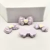 Corazón Colorido Simulador Lazo Accesorios de Resina para Bricolaje Pegamento de Crema Funda para Teléfono Móvil Tocado Pasador Material de Pegatina para Vaso de Agua