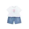 Conjunto de Verano para Bebés Niñas, Estilo Nuevo para un Año, Piezas Separadas para Bebés Niñas, Atuendo de Verano de Dos Piezas Delgado y de Moda