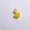 Anilla pequeña con borla de cera de abejas, colgante pequeño con forma de espiga, joyería artesanal, anilla tejida a juego, accesorios para pulseras