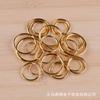 Anillo metálico para colgar material para joyería diy orificio chapado en blanco K anillo doble abierto anillo de conexión llavero llavero