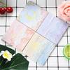 Belas paisagens estilo ins Post-it notas DIY mão conta material adesivos decoração estudante mensagem bloco de memorando