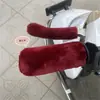 Capa de Guidão Elétrica a Bateria Forrada com Lã de Inverno Quente à Prova de Frio Universal para Moto de Três Rodas Bicicleta Capa de Guidão Fofa
