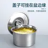 Preço Especial Liquidação Pote de Temperos Comercial em Aço Inoxidável com Tampa Selada Balde Armazenamento de Molho Banha Suprimentos para Catering Estoque de Liquidação