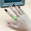 El Anillo de Moda Sencillo Redondo Más Vendido de Amazon Color Dulce de Gelatina Personalizado Creativo de Gama Alta Anillo Novedoso