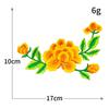 Pegatinas de Tela Bordadas de Boutique Estilo Chino Flores Floreciendo Flores Ricas Hoja de Arce Flores Bordadas para Computadora Adhesivas Parche para Ropa DIY Pegatinas