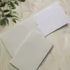 Papel Tissue Bege Ecológico Personalizado de Alto Padrão Transfronteiriço com Relevo Cartão de Agradecimento Artesanal com Relevo Porta-Cartão Rosa Envelope