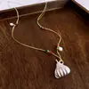 Collar Colgante de Calabaza Bañado en Oro Real de 18 Quilates Nuevo Estilo Chino Lujo Ligero Versátil Cadena para Suéter Personalizado Moda Temperamento Collar
