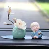 Adornos para Coche de Monje Pequeño, Pacíficos y Lindos, Accesorios Interiores para Chicos de Coche, Centro de Aromaterapia para Coche, Decoración de Consola Central, Estilo Budista