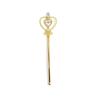 Set de Varita Mágica de Corona Dorada Adorno para la Cabeza de Fiesta Infantil Diadema de Plástico Pedrería Varita de Hada al por Mayor Cristal Brillante