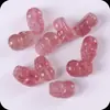 Cristal de Fresa Natural Pixiu Joyería de Cristal DIY Cuentas de Transferencia de Fortuna Accesorios Material Colgante de Año Nuevo Hecho a Mano Colgante