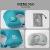 Almohada Portátil Plegable Inflable para Coche y Avión Almohada para el Cuello Viaje Cuello Artículos de Viaje Creativa Almohada para el Cuello Columna Cervical