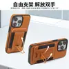 Bolsa para Tarjetas con Soporte Magnético Accesorios Funda para Teléfono Apple Android Bolsa de Almacenamiento Portátil Magnética Soporte de Soporte Cuero