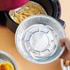 50 Piezas Bandeja de Papel de Aluminio para Freidora de Aire Bandeja de Papel de Estaño Papel para el Hogar Absorbente de Aceite Bandeja para Hornear Horno Bandeja para Alimentos a Prueba de Aceite Bandeja para Barbacoa