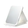 Espejo de Maquillaje LED Plegable con Luz Suave de Tres Colores, Espejo Portátil con Control Táctil para Retoques, Espejo de Belleza de Escritorio para Viajes