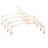 Perchas Redondas de Metal para Ropa Interior, Perchas de Hierro, Venta al por Mayor para Tiendas de Ropa, Pinzas Antideslizantes para Ropa Interior y Pinzas para Pantalones
