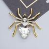 Kuisha Fondo Dorado Cristal Araña Salida de Aire para Coche Carcasa para Teléfono Móvil Hecho a Mano DIY Accesorios de Aleación Colgante Venta Directa de Fábrica