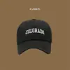 Gorra de Béisbol Estilo Nuevo Moda Combinable para Todo Ancho Ala que Muestra la Cara Pequeña Retro Americana Casual Protección Solar Gorra con Letra Bordada