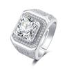 Europa y Estados Unidos exagerado anillo de moda para hombre con diamantes completos transfronterizo versión coreana en vivo anillo grande para hombre joyería de venta caliente venta directa al por mayor