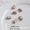 Macaron Ursinho Fofo Buzinando Cabeça de Urso Pintura Liga DIY Corrente para Celular com Contas Colar Acessórios para Cabelo Acessórios