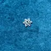 Fuerte Retención de Color Chapado en Oro de 14K Incrustaciones de Circonita Soporte de Copo de Nieve Flor de Cuatro Hojas Porta Cuentas de Flor de Ciruelo Accesorios para Joyería de Cuentas DIY