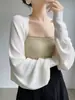Chaleco Blanco de Protección Solar Tencel Seda de Hielo Cárdigan de Punto para Mujer Verano Fino Chal Exterior Blusa Top Chaqueta Corta