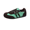 Zapatillas de entrenamiento alemanas de color block retro para mujer, nuevo estilo de moda de otoño, zapatillas casuales versátiles con cordones, suela blanda, zapatillas Forrest Gump