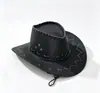 Sombrero de Vaquero Occidental Retro para Mujer, Primavera/Verano, Costura Única, Sombrero de Sol de Ala Ancha para Hombre, Sombrero para Senderismo y Montañismo al Aire Libre
