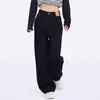 Jeans Rectos Negros de Corte Pera para Mujer, Novedad de Primavera, Tallas Grandes para Chicas Curvy, Cintura Alta, Holgados, Adelgazantes, Pierna Ancha