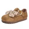 Nuevos Zapatos Individuales para Niñas Primavera/Otoño 2026, Lunares, Moño, Hebilla Birken, Suela Suave Antideslizante, Zapatos Pequeños de Cuero para Niños