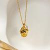 Cobre Real Gold Europeia e Americana Internet Celebridade Nova Chegada Clavícula Cadeia Irregular Geométrico Pingente Colar ins Estilo Pearl Neck Chain 725