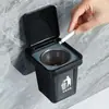 Cubo de basura de pared cenicero de pared decoración del hogar personalidad sala de estar adornos creativos con tapa baño balcón