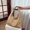 Bolsa Tote Suede Estampa de Leopardo Retrô Coreana para Mulheres 2026 Outono e Inverno Nova Versátil Grande Capacidade para o Dia a Dia Sob o Braço