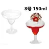 Vaso Desechable de Onza con Pie Alto Plástico Copa para Fiesta de Cóctel Copa de Champaña de Pie de Un Solo Uso Copa para Licor de Pie Alto Copa de Vino