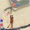 Cadena para Teléfono de Bestia Mítica Extranjera Tendencia en Tiktok Palo de Madera Abstracto Peculiar Colgante de Mochila de Acrílico Bigfoot Árbol